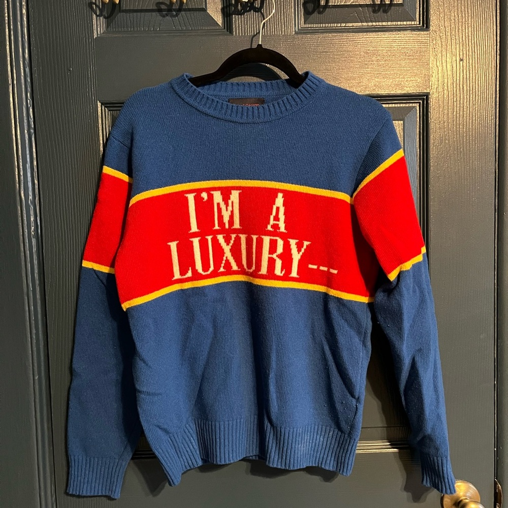 Gyles & George Rowing Blazers Princess Di “I’m a Luxury” Sweater